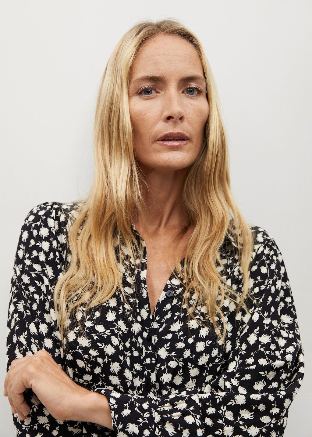 Ruffle printed dress