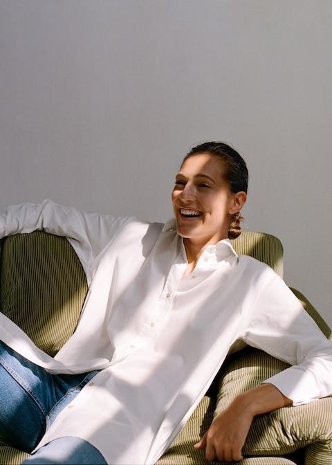 Oversize cotton shirt