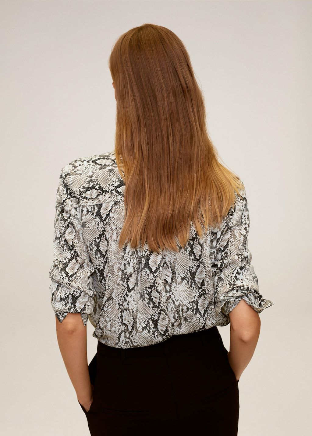 Printed flowy shirt