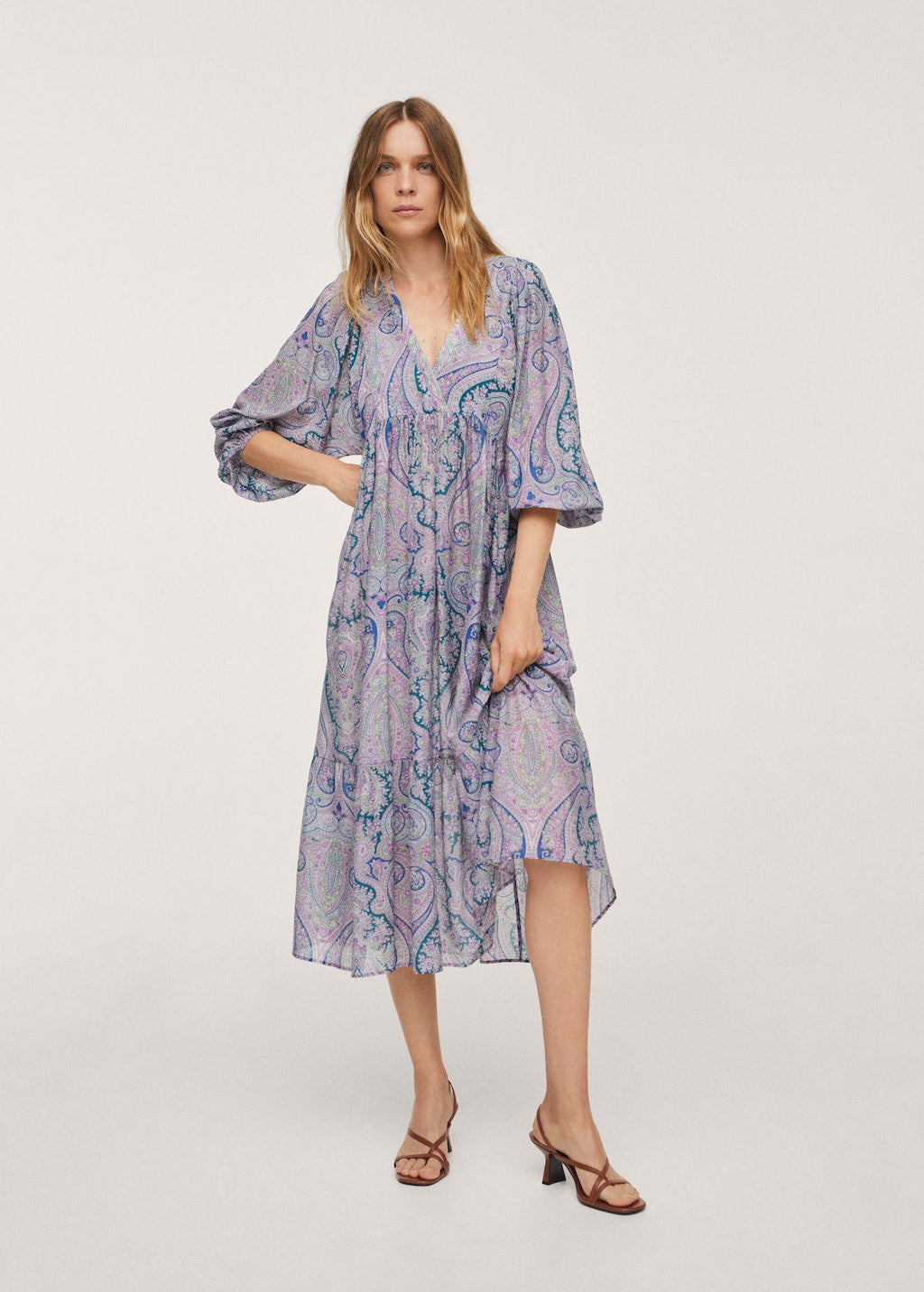 Paisley print dress