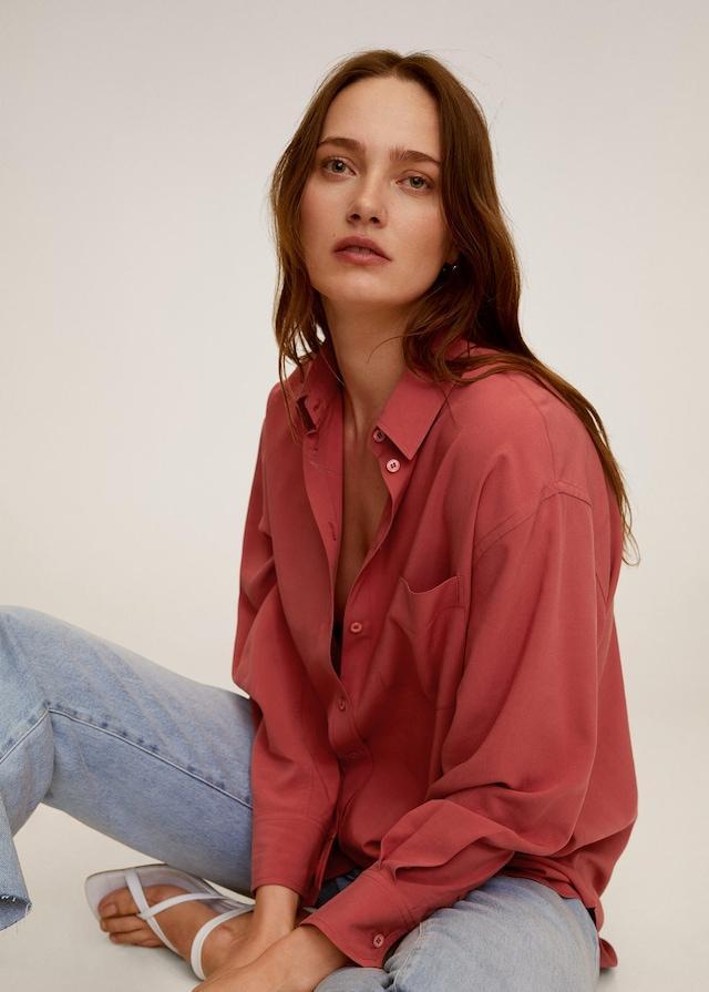 Oversize flowy shirt