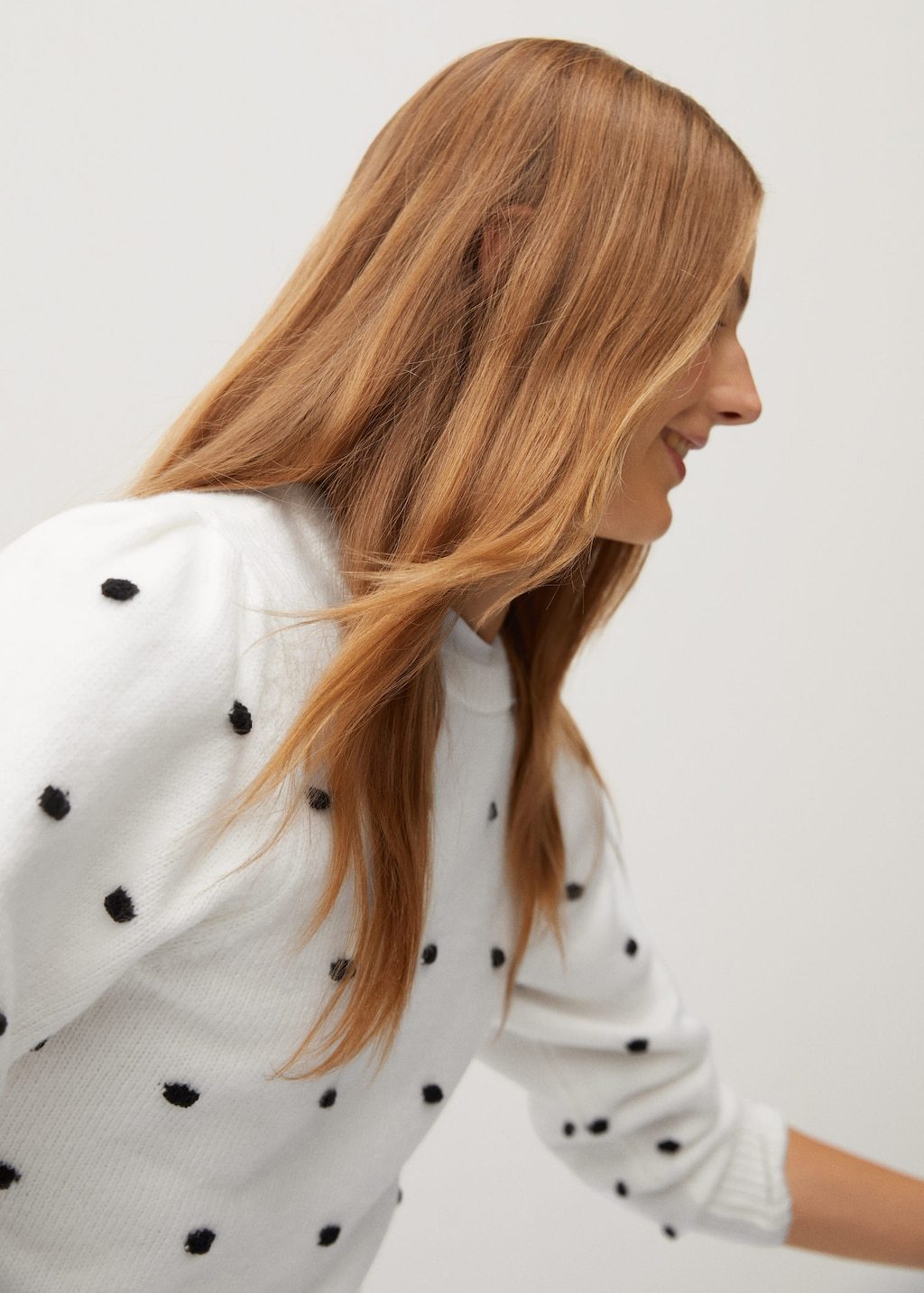 Polka dots knit dress