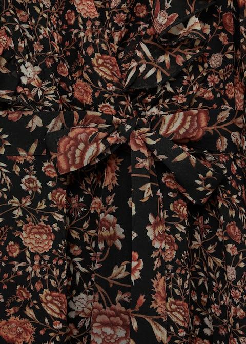 Belt floral dress