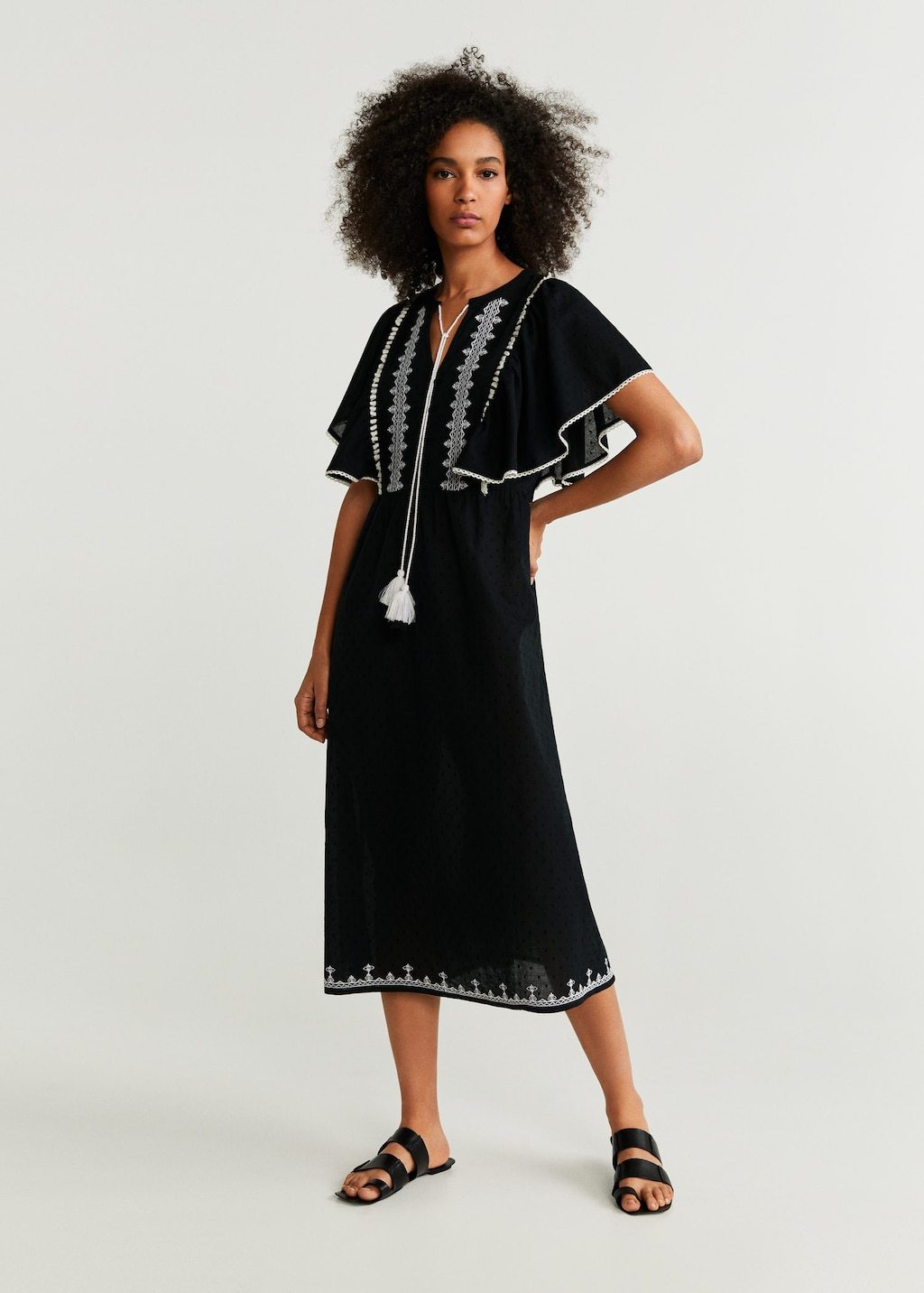 Plumeti embroidered dress