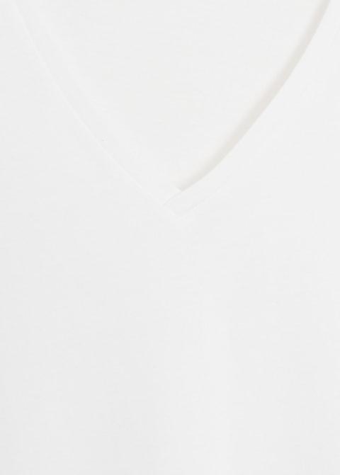 V-neck cotton T-shirt