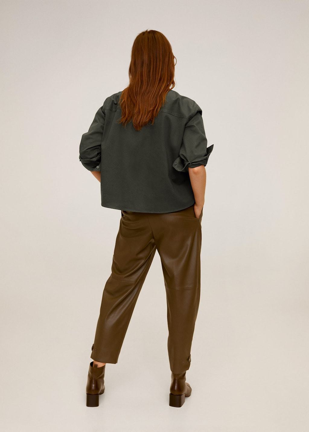 Chest-pocket cotton shirt