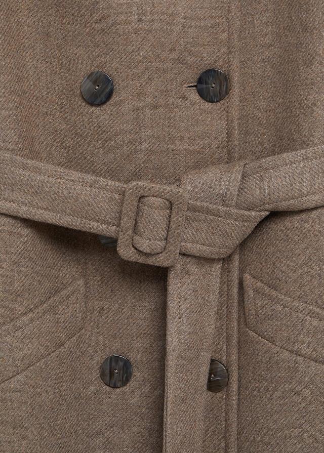 Manteco wool double-breasted coat
