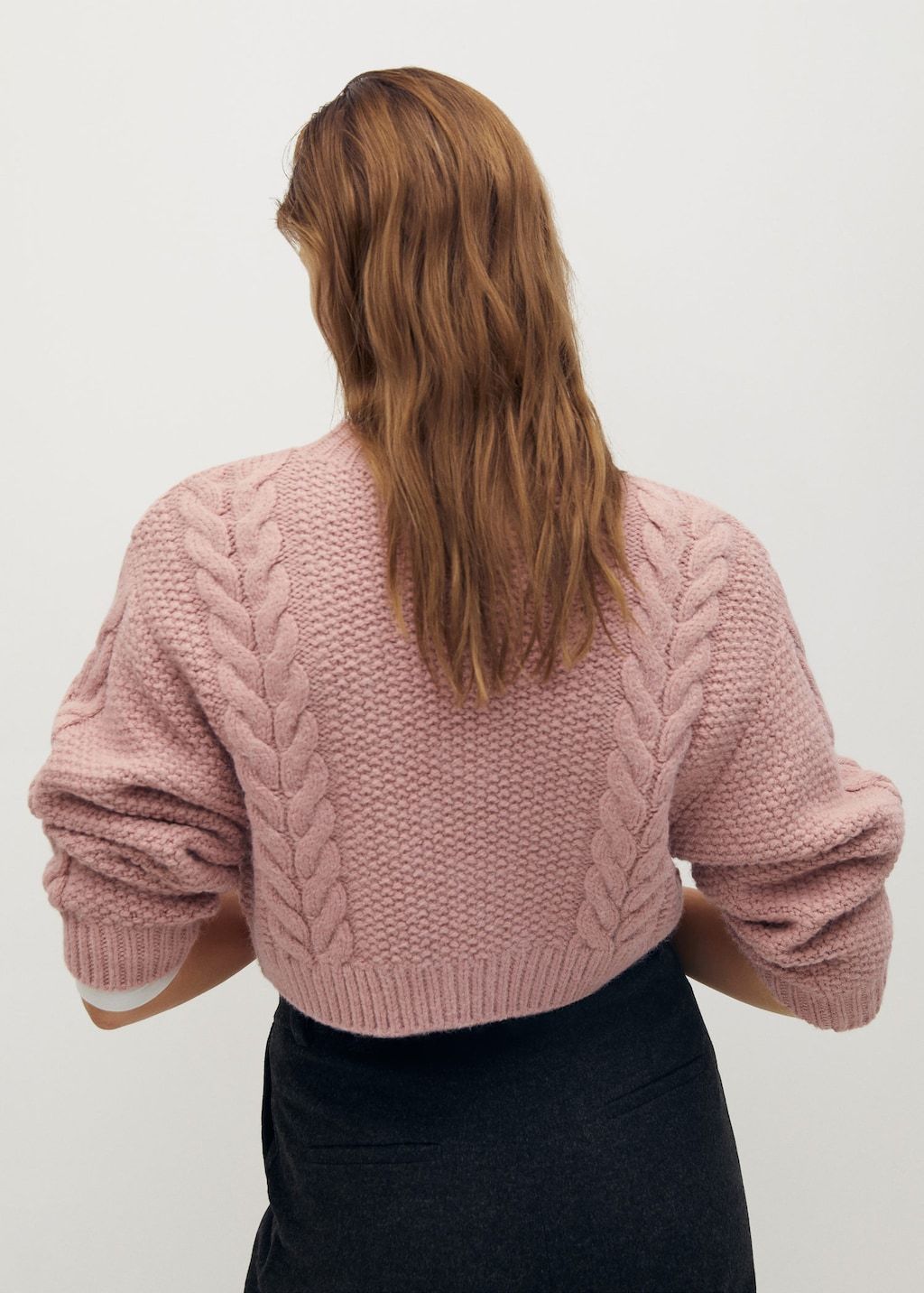 Cable-knit sweater