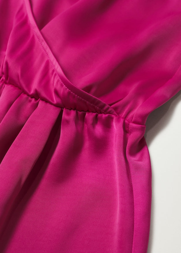 Asymmetric neckline dress