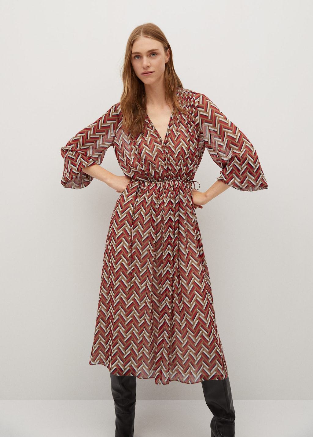 Ethnic print dress