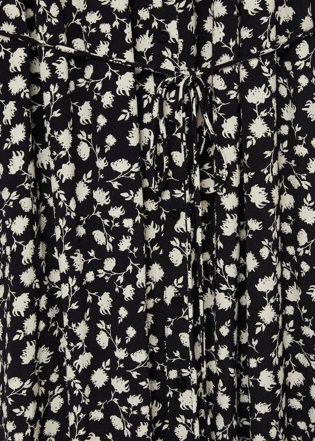 Ruffle printed dress