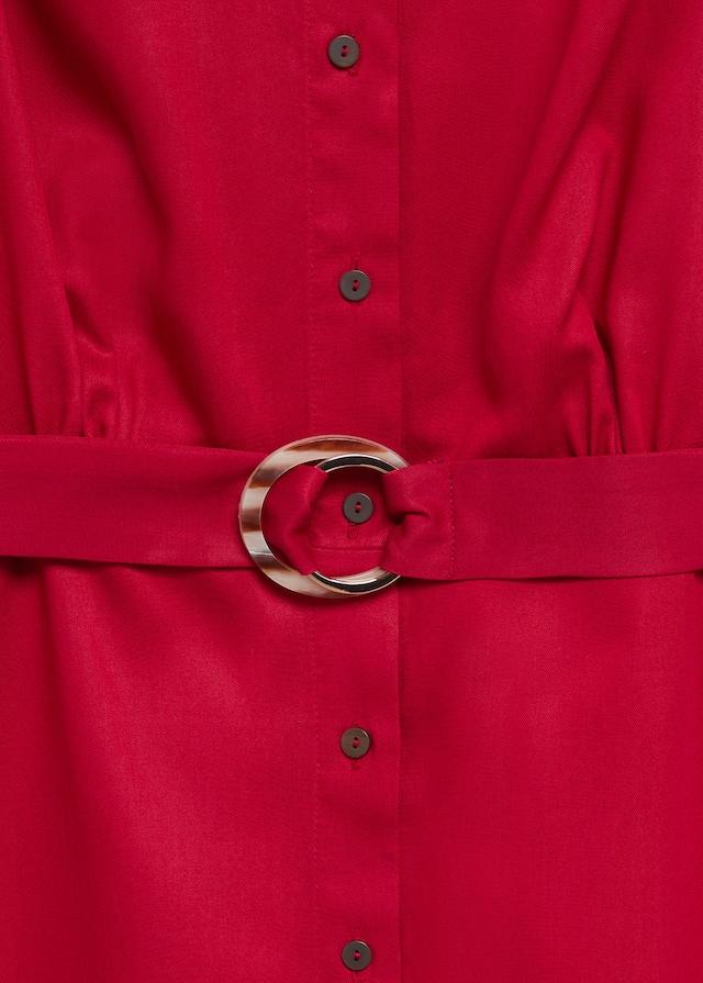 Belt shirt dress
