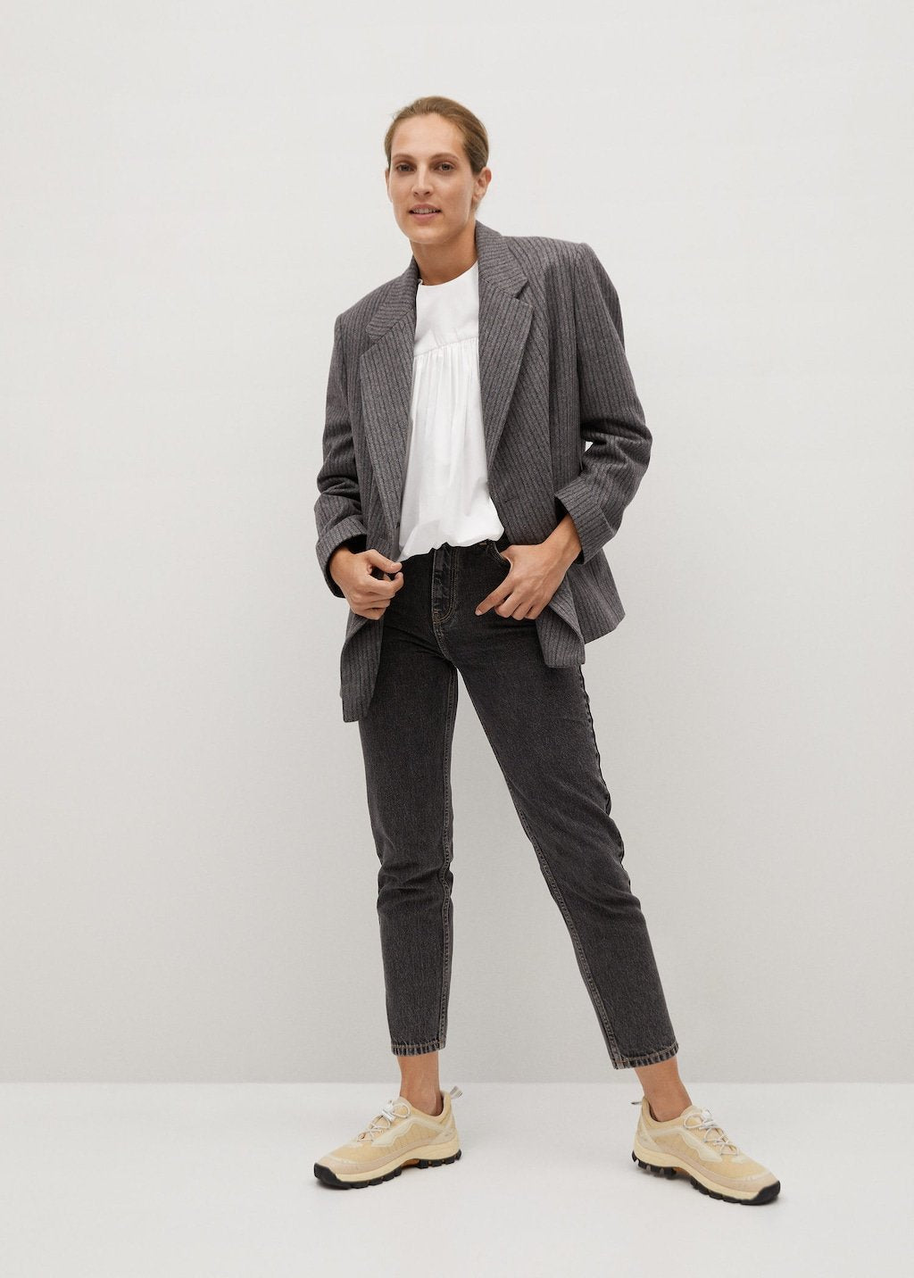 Ruffle cotton blouse