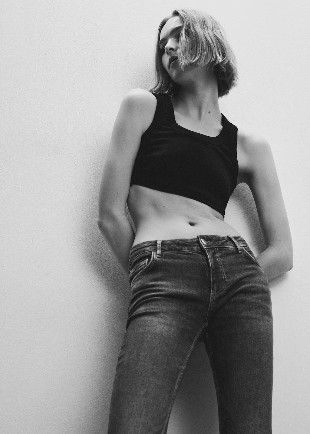 Low rise flare jeans