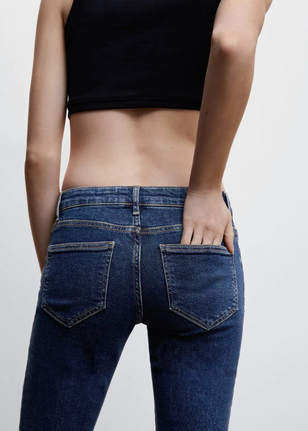 Low rise flare jeans