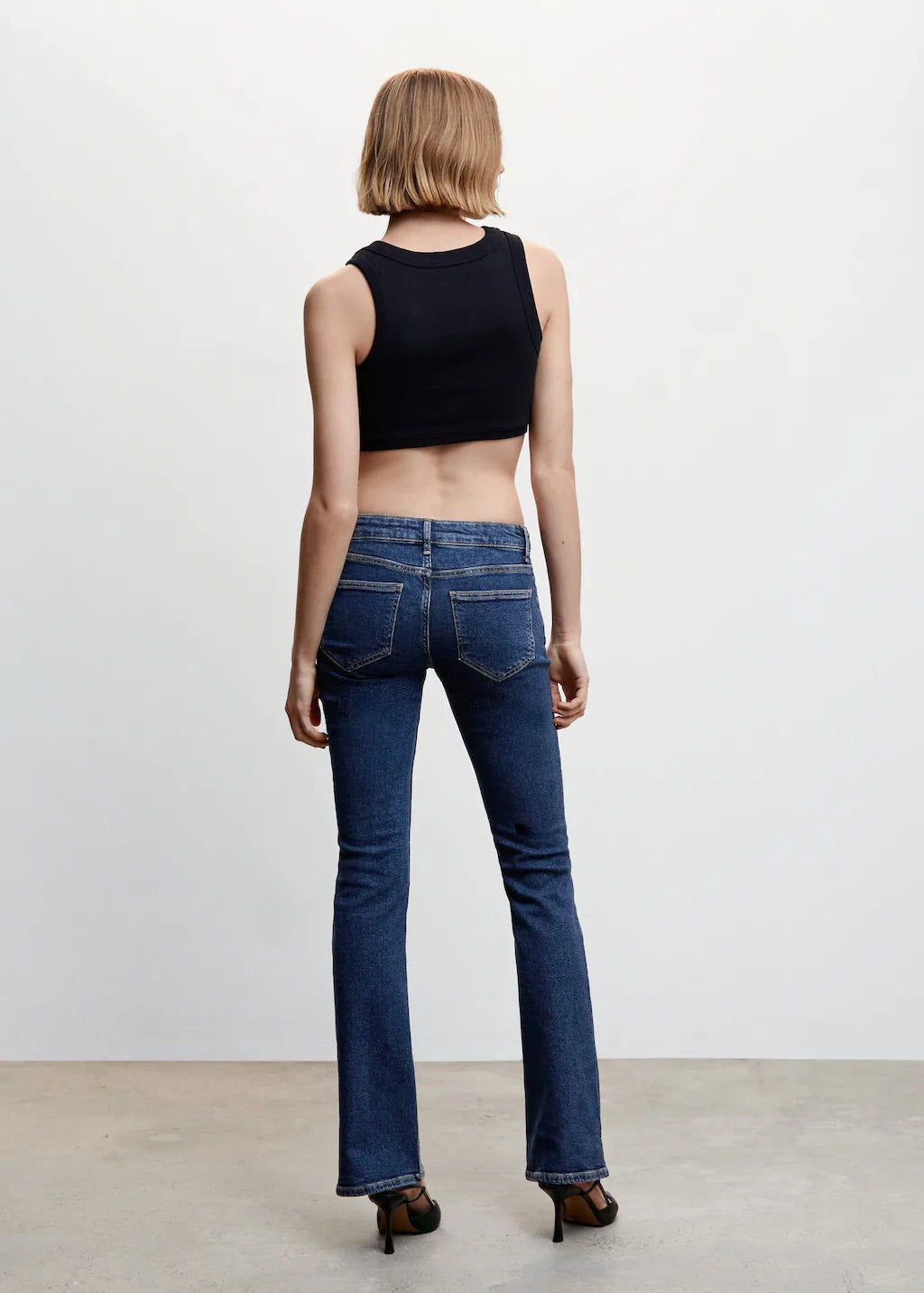 Low rise flare jeans