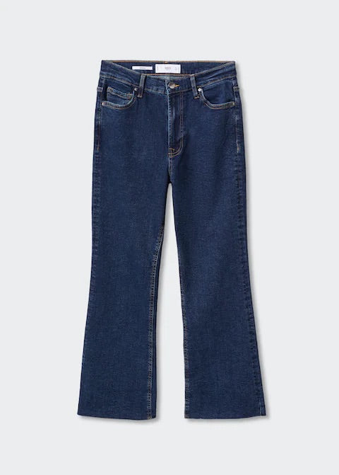 Crop flared jeans