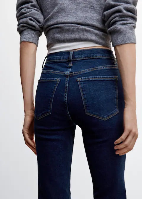 Crop flared jeans
