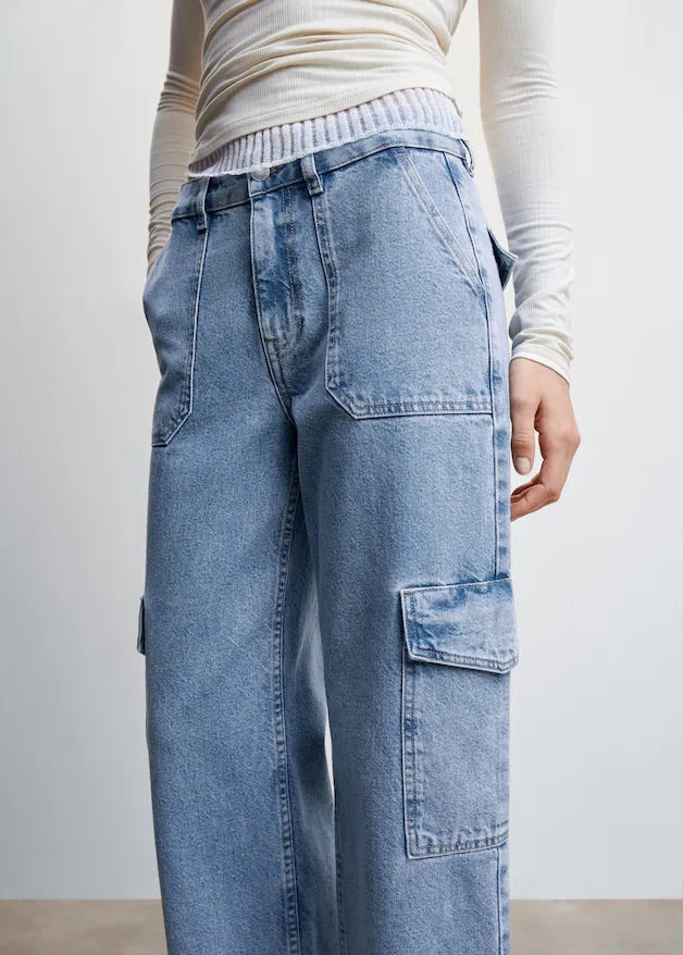 Pocket cargo jeans
