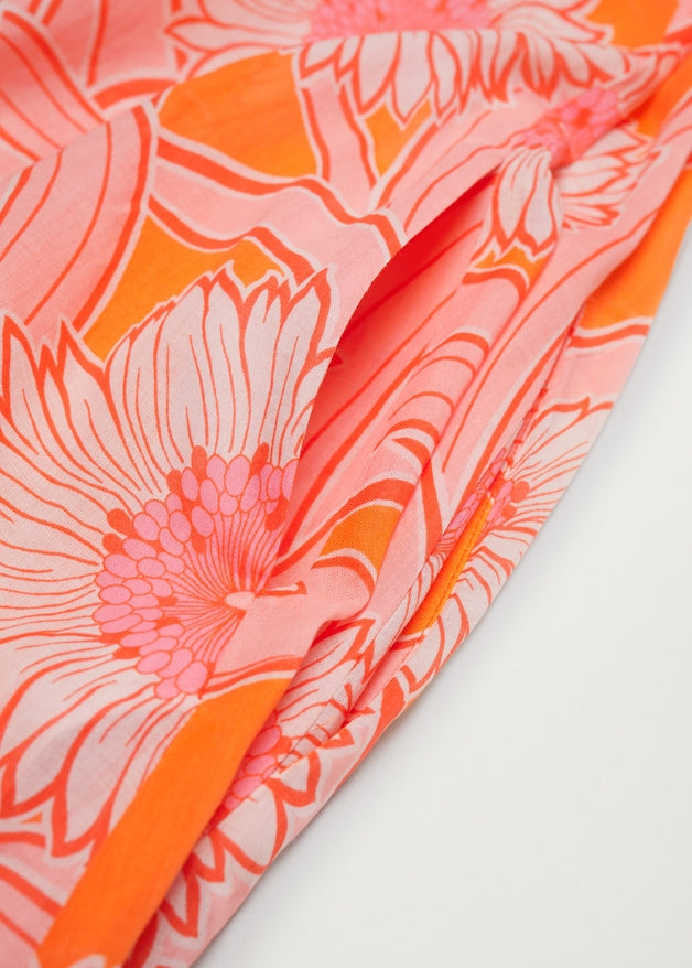 Printed cotton dress