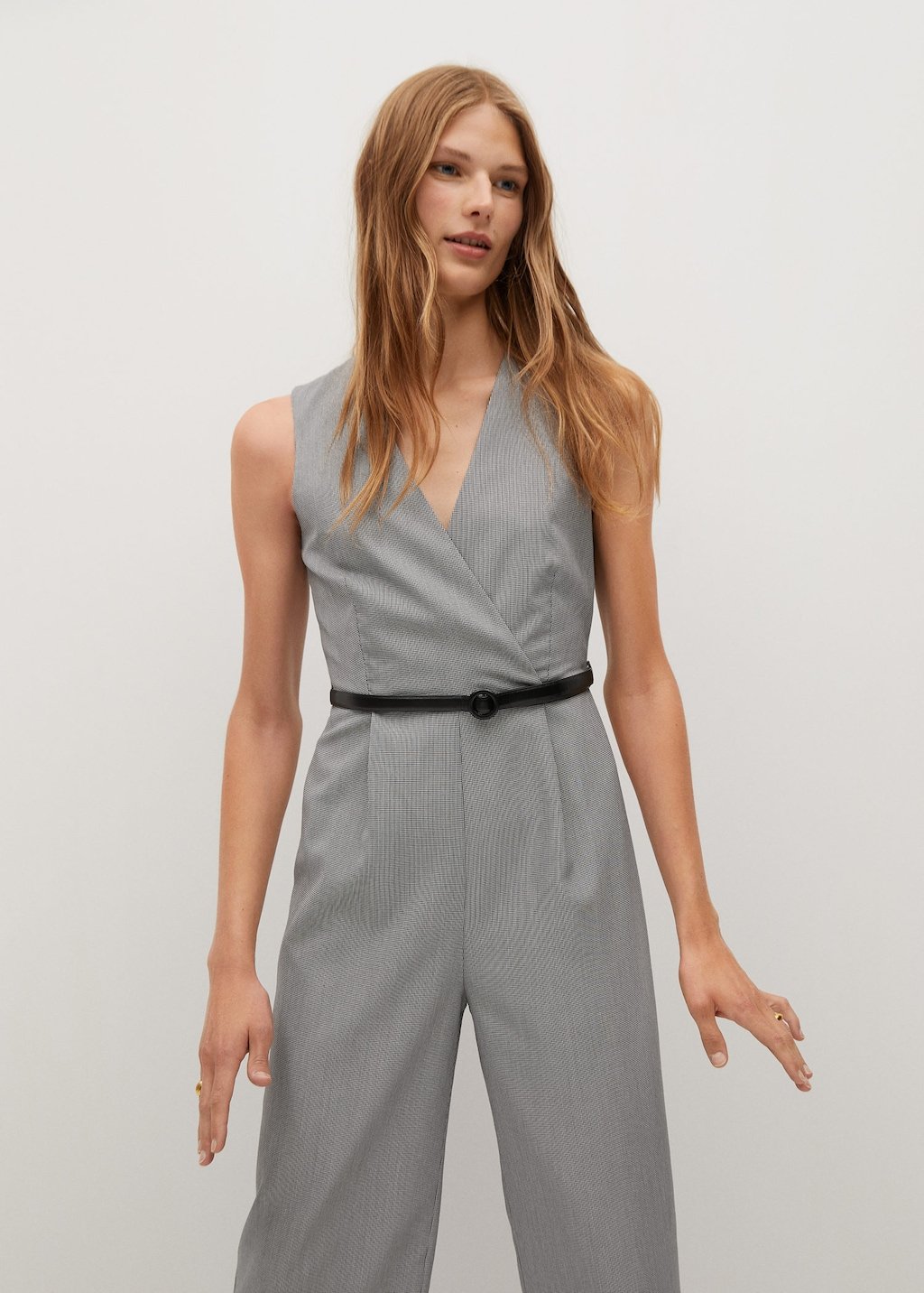 Belt wrap jumpsuit