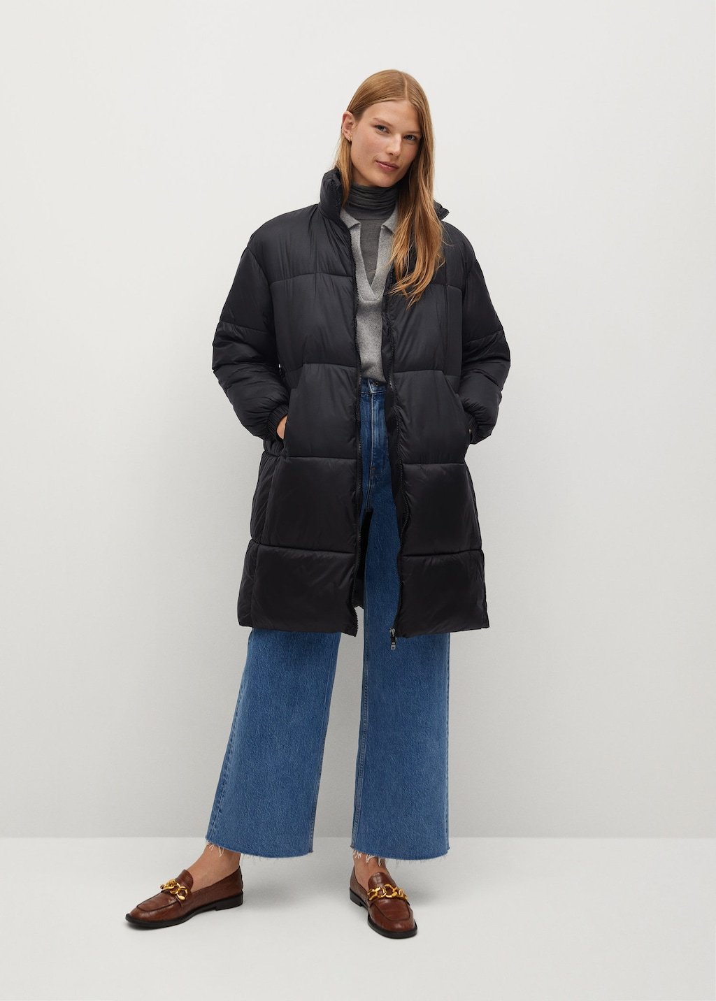 Oversize quilted coat