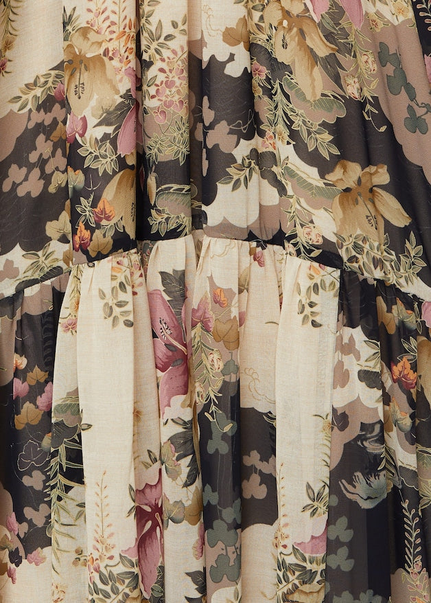 Flowy flower printed dress