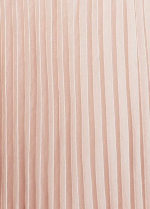 Pleated satin top