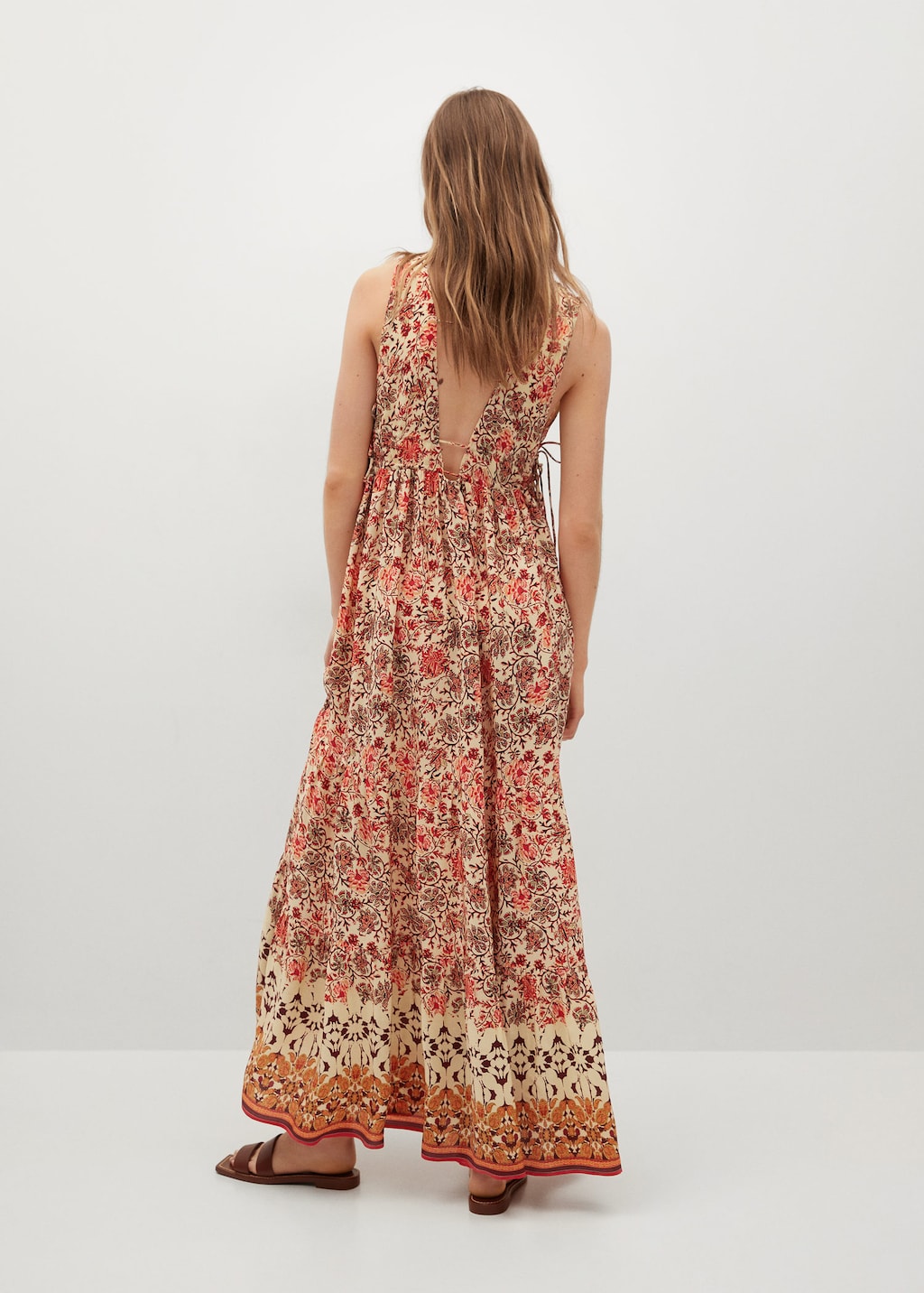 Flowy printed dress