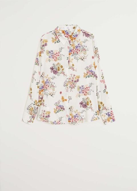 Printed flowy shirt