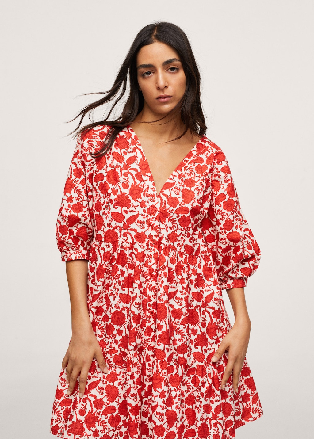 Printed cotton dress