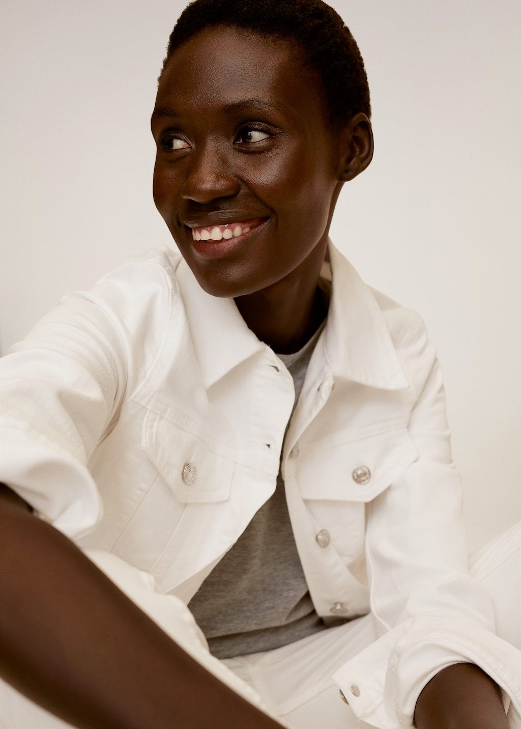 Pocketed denim jacket