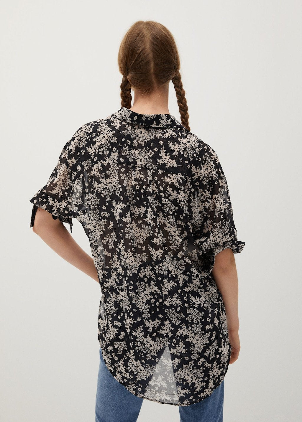 Printed flowy shirt