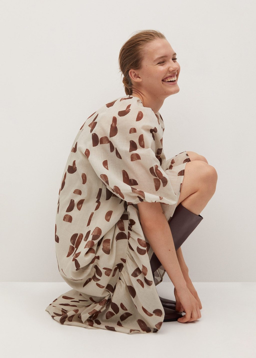 Geometric print dress