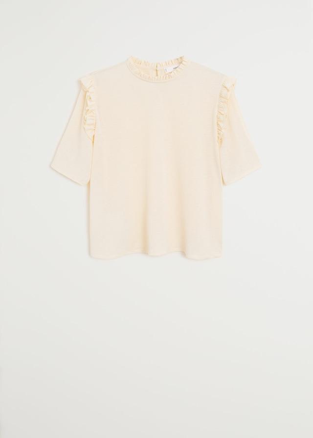 Ruffle textured T-shirt