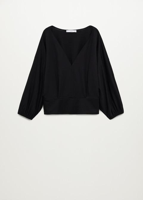 Pin tuck detail blouse