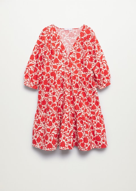 Printed cotton dress