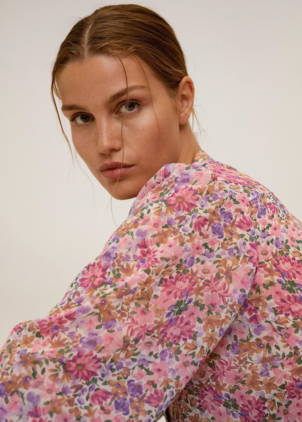 Floral print blouse