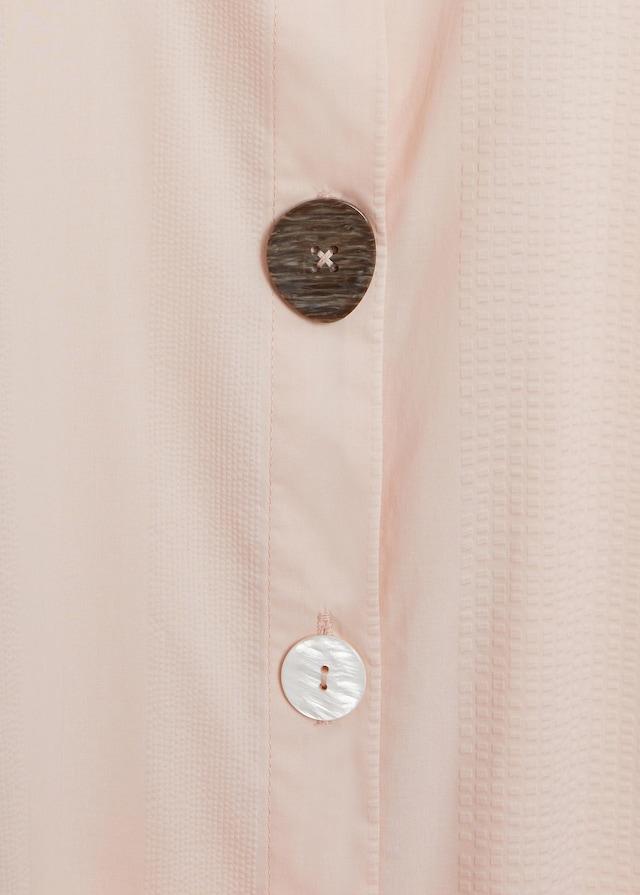 Poplin buttoned dress