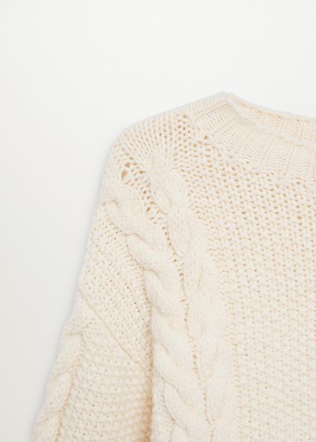Cable-knit sweater