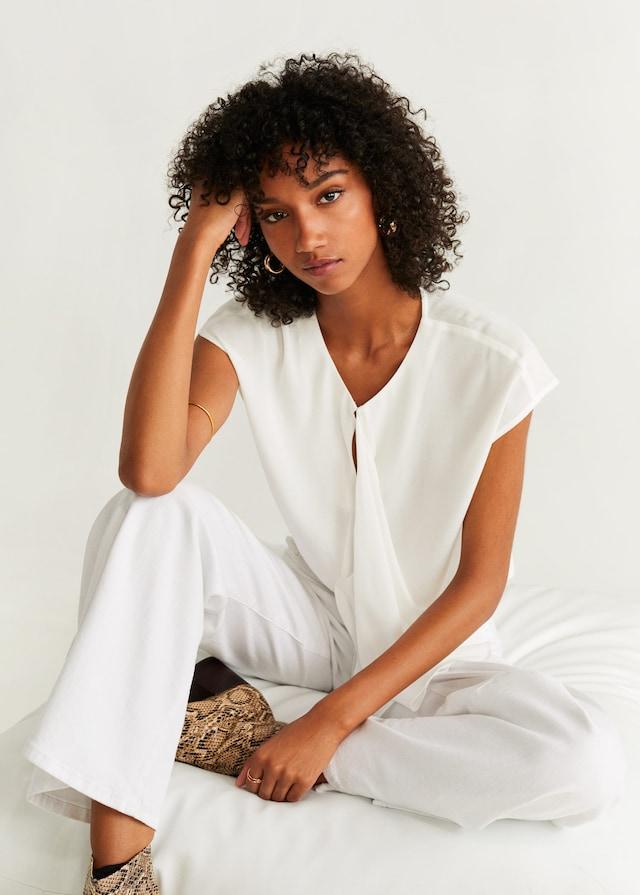 Draped detail blouse