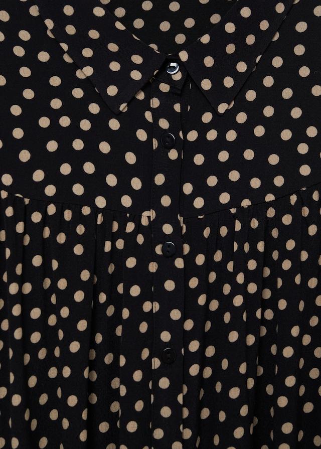 Ruffle printed dress