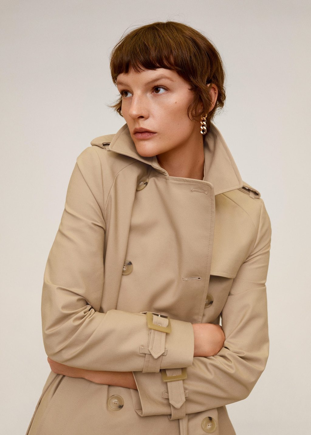 Classic cotton trench coat