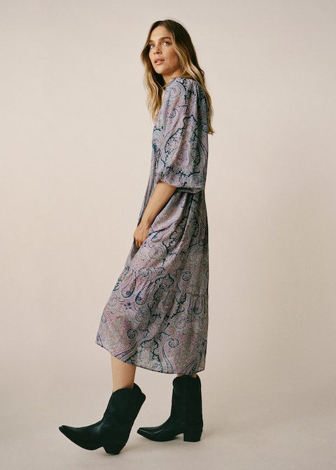 Paisley print dress
