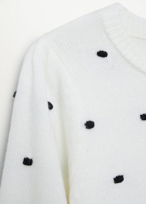 Polka dots knit dress