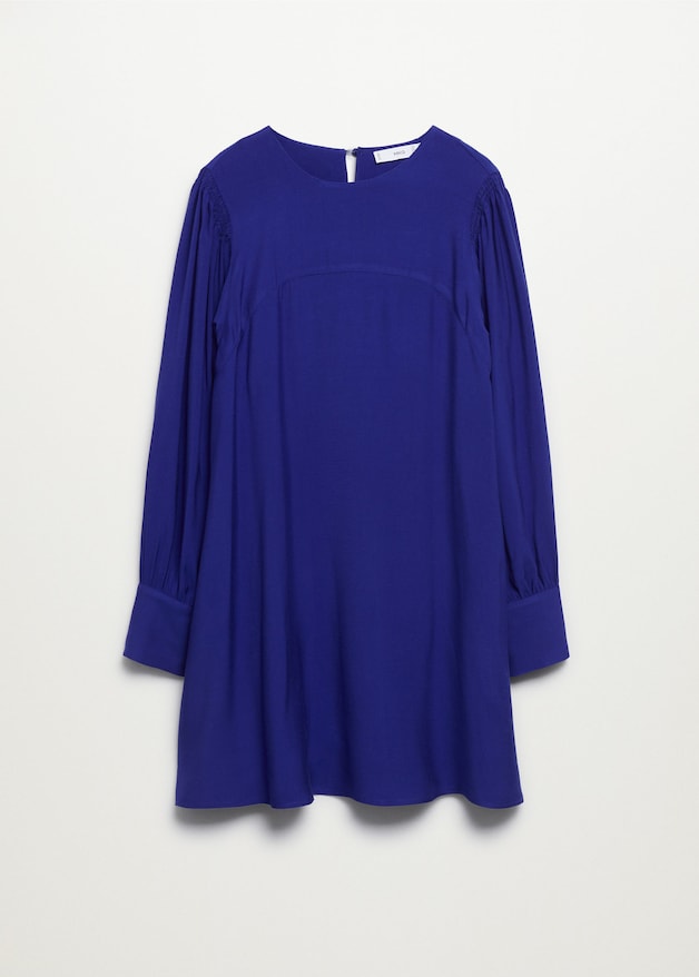 Puffed sleeves dress