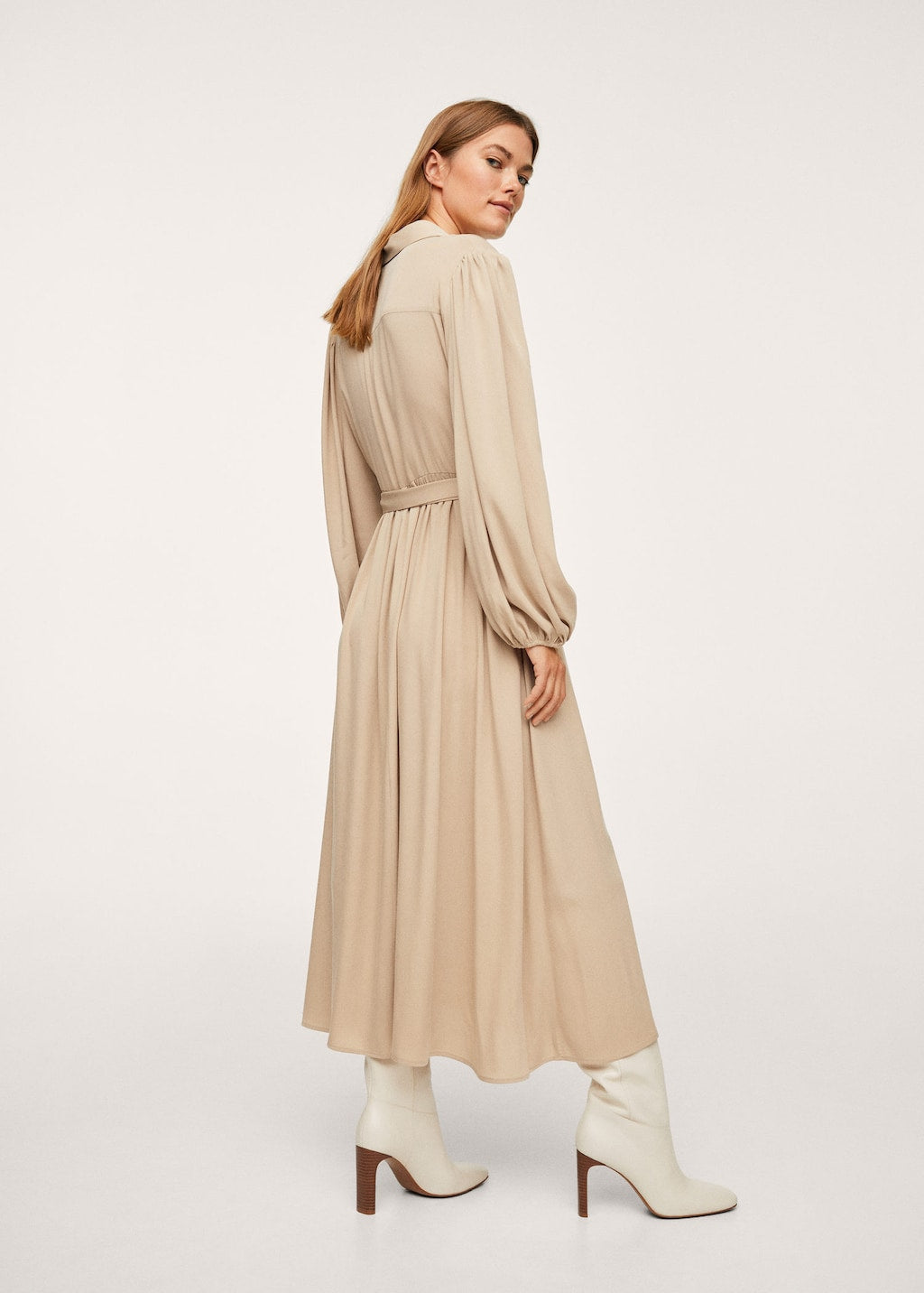 Lyocell pleated dress