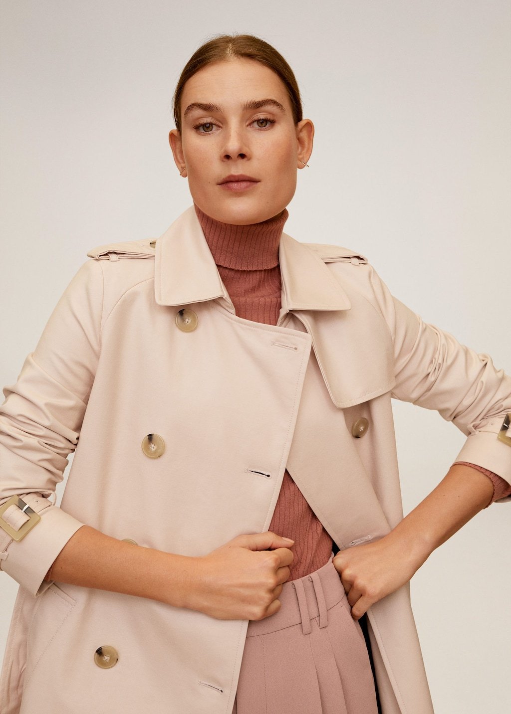 Classic cotton trench coat