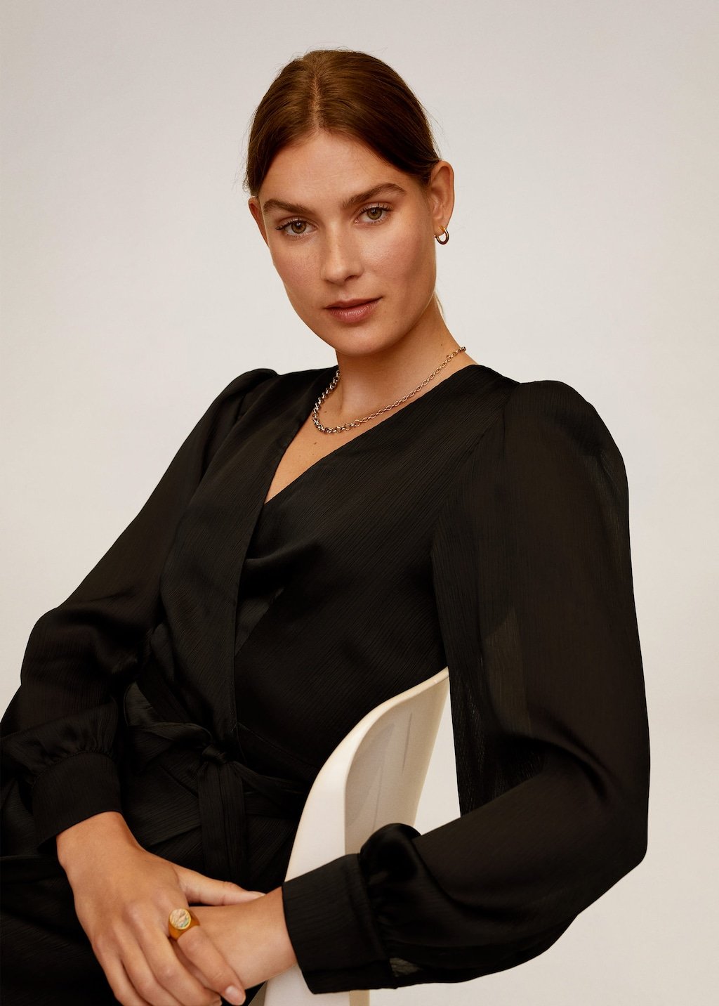 Crossed design dress