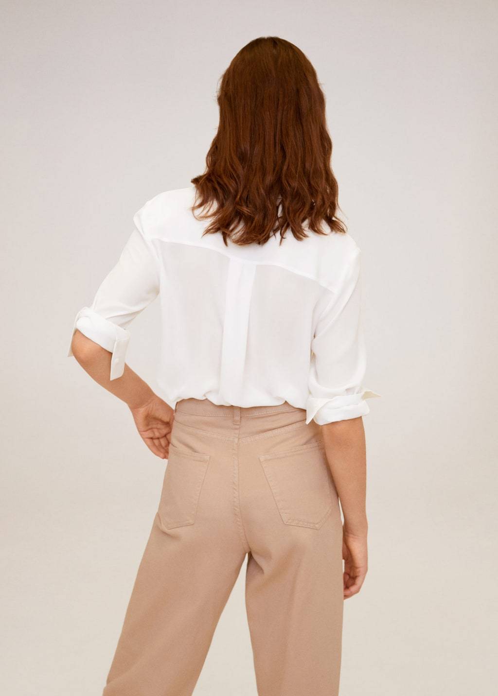 Satin finish flowy shirt